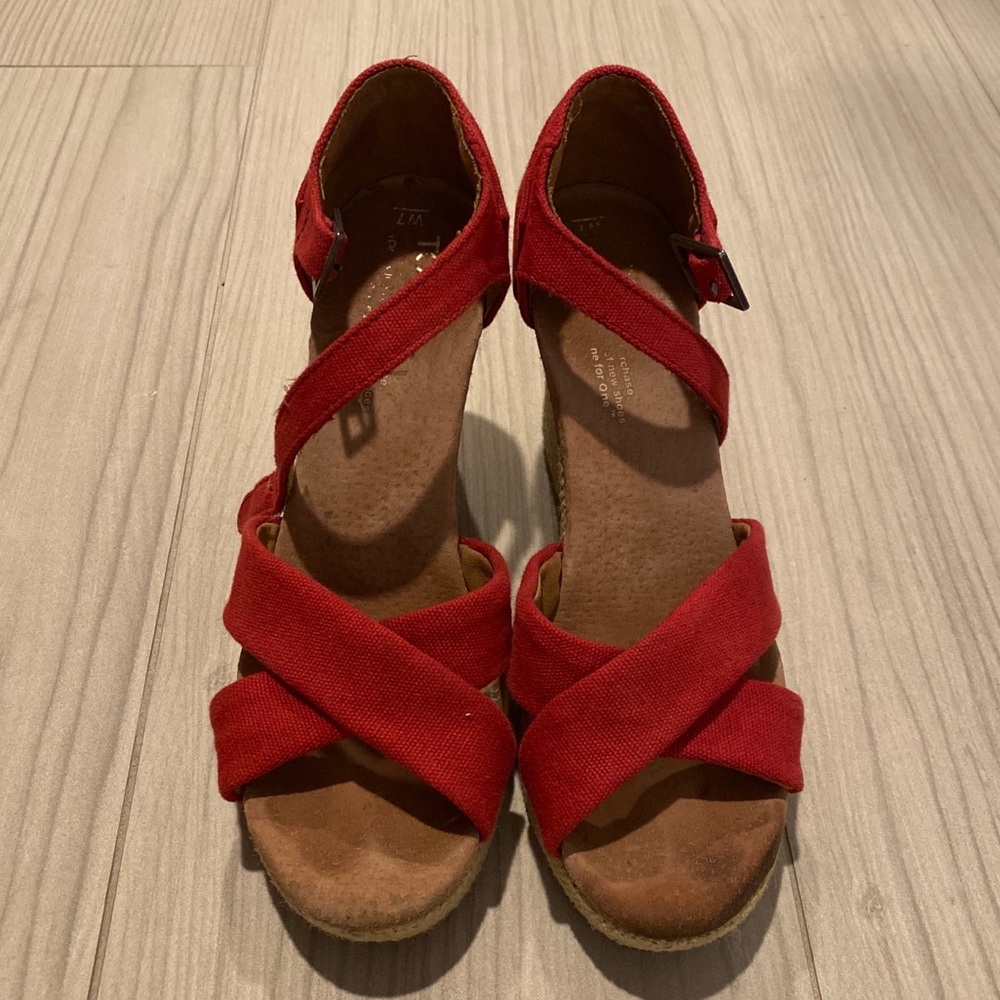 Toms Sienna Strappy Wedges
